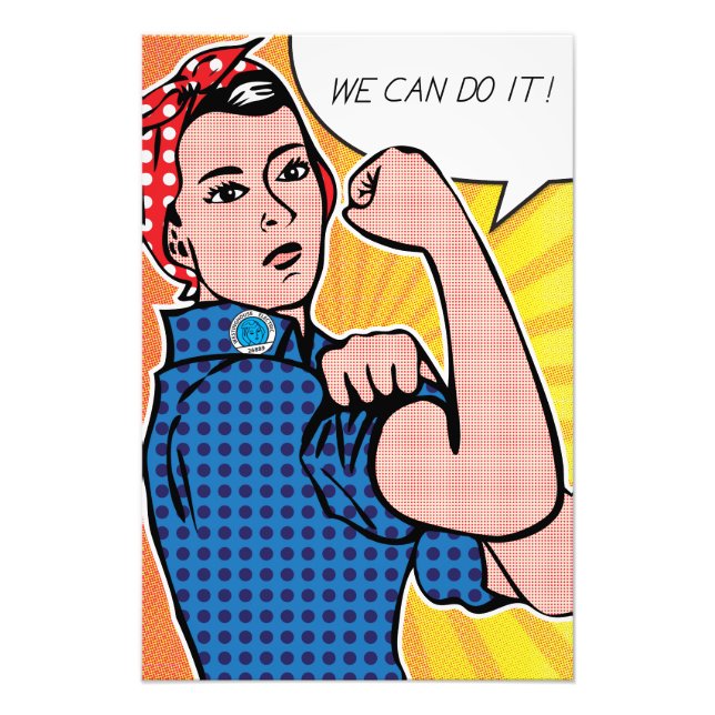 Impression Photo Rosie le Riveter Nous pouvons le faire! Pois d'art (Devant)