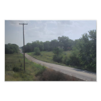 Impression Photo Route de campagne paisible