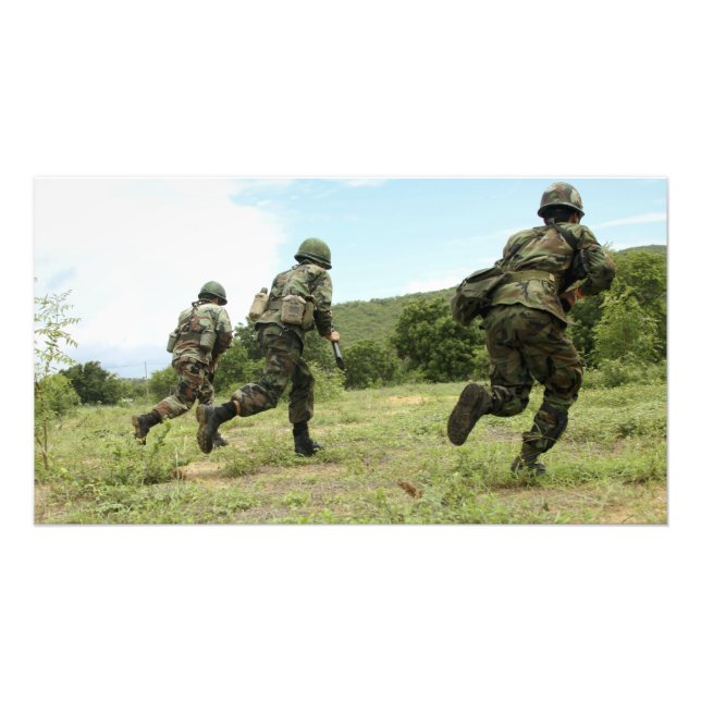 Impression Photo Royal Thai Marines se promènent pour sécuriser le  (Devant)