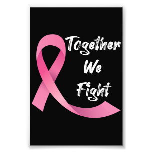 Impression Photo Ruban Rose Femmes Sensibilisation au Cancer du Sei