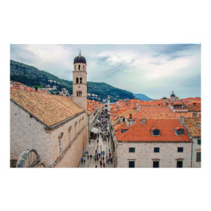 Impression Photo Rue principale de Dubrovnik, Croatie