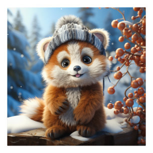 Impression Photo Rufus - Un adorable panda rouge