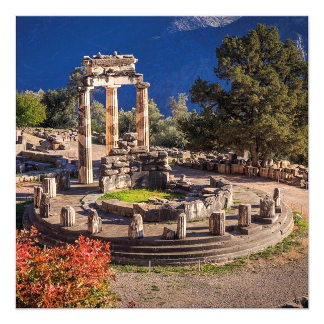 Impression Photo ruines antiques temple Athina Pronaia (Devant)