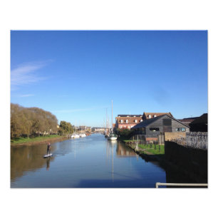 Impression Photo Ruisseau de Faversham, Angleterre, avec un pratiqu
