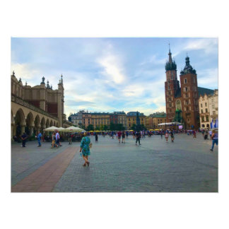 Impression Photo Rynek Główny - Carré de ville à Cracovie, Pologne