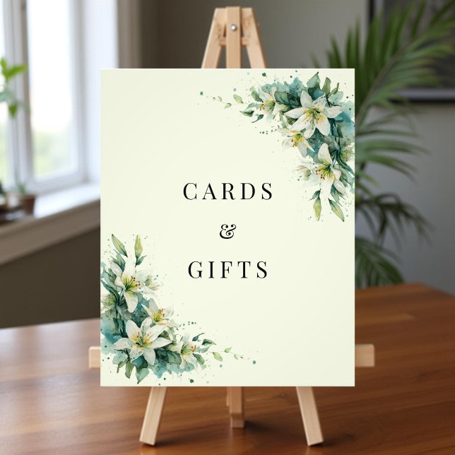 Impression Photo Sage Green Lily Valley Floral Cards Gifts Sign (Créateur téléchargé)