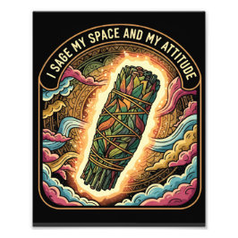 Impression Photo Sage My Space and My Attitude Smudging Cleansing