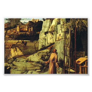 Impression Photo Saint François dans le désert par Giovanni Bellini