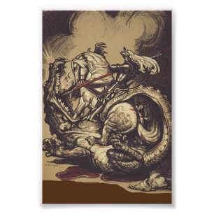 Impression Photo Saint George assassiner le dragon