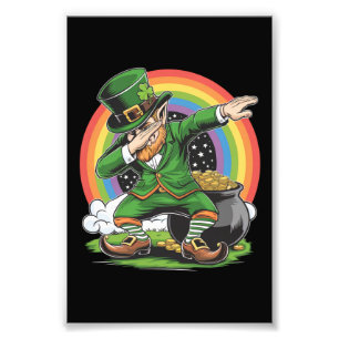 Impression Photo Saint-Patrick Danse Dab Leprechaun Dabbing 