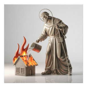 Impression Photo Saint patron des pompiers