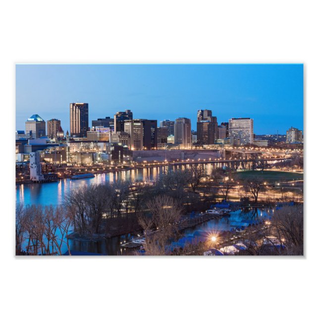 Impression Photo saint paul skyline et le bord de la rivière la nui (Devant)