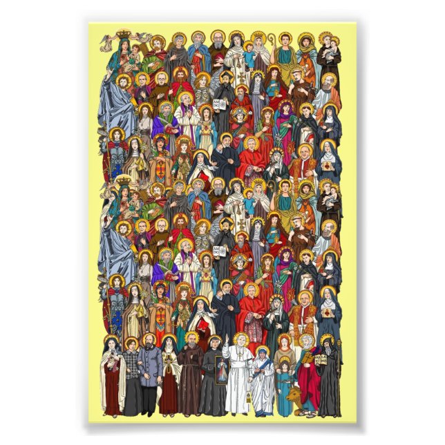 Impression Photo Saints, All saints, Catholic Saints (Devant)