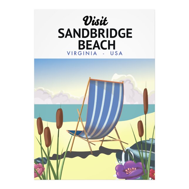 Impression Photo Sandbridge Beach Virginia USA, (Devant)