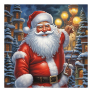 Impression Photo Santa Clause Joyeux Noël Bonne année