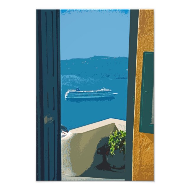 Impression Photo Santorin, Grèce (Devant)