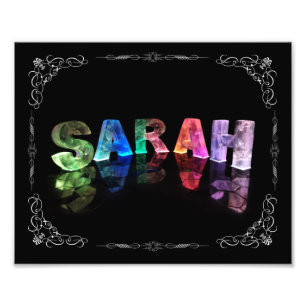 Impression Photo Sarah - la Sarah nommée dans 3D s'allume (la