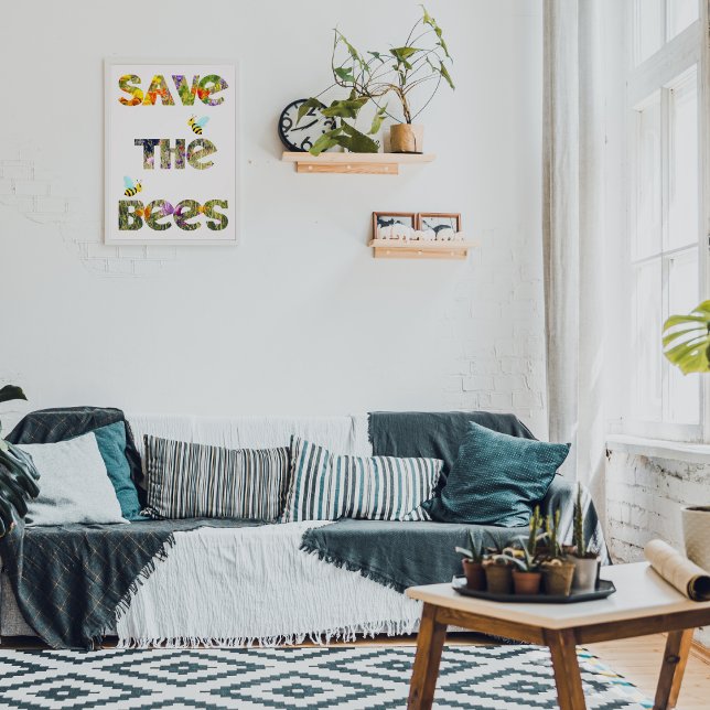 Impression Photo Sauvez les abeilles (anglais) (Créateur téléchargé)