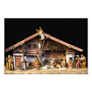 Impression Photo Scène de la Nativité de Noël