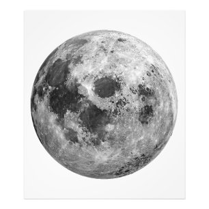 Impression Photo Science de l'astronomie spatiale de la Pleine lune
