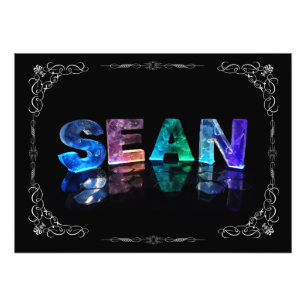 Impression Photo Sean - le Sean nommé dans 3D s'allume (la