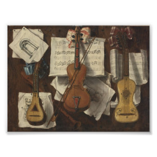 Impression Photo Sebastiano Lazzari Trompe - Violon et Notes de Mus