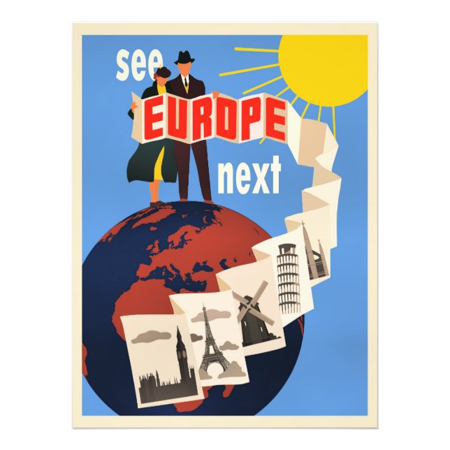 Impression Photo See Europe Next travel poster, (Devant)