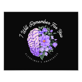Impression Photo Sensibilisation à la maladie d'Alzheimer Je me sou