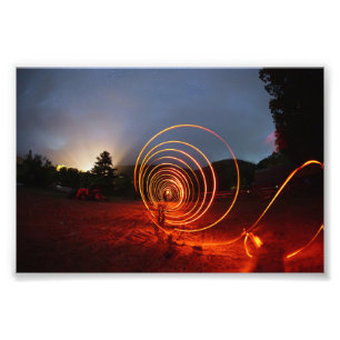 Impression Photo Sentiers de lumière -Édition feu-