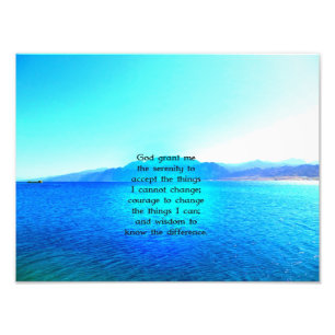 Impression Photo Serenity Prayer
