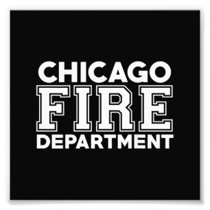 Impression Photo Service des pompiers de Chicago Secourt