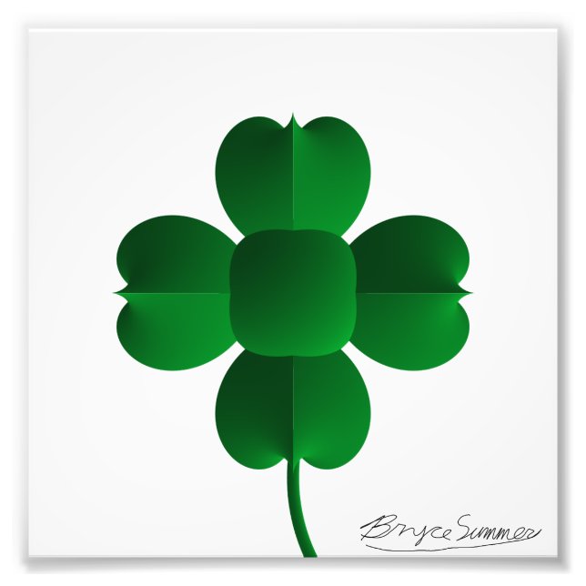Impression Photo Shamrock vert (Devant)