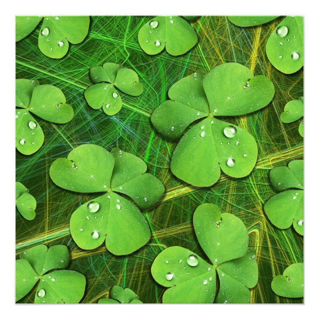Impression Photo Shamrock vert St Patrick iPhone 5 Coque-Mate (Devant)