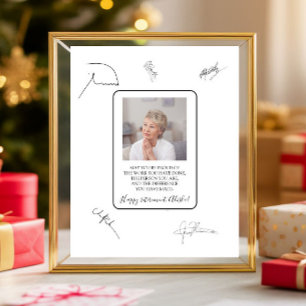 Impression Photo Signature de retraite — Les invités peuvent signer