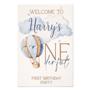 Impression Photo SIGNE ACrylique PERSONNALISÉE ONEderful 1st Birthd