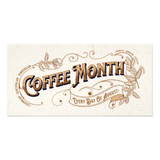 Impression Photo SIGNE vintage Mois du café