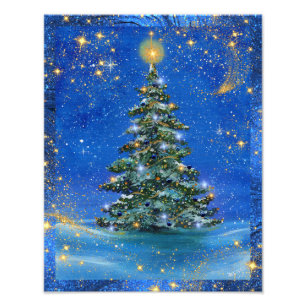 Impression Photo Silencieux sapin de Noël par Renee Lavoie
