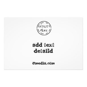 Impression Photo simple minima élégant ajouter votre logo texte Pos