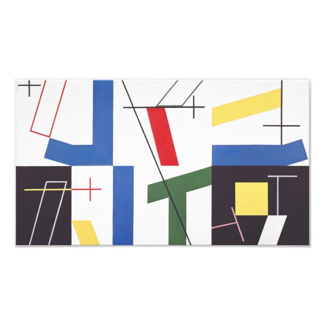 Impression Photo Six espaces avec croix | Sophie Taeuber-Arp | (Devant)