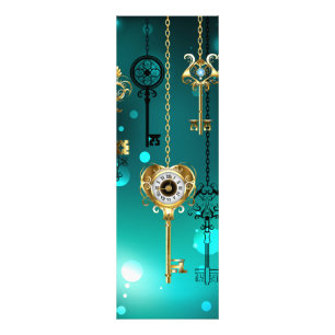 Impression Photo Skeleton Keys on Green Background