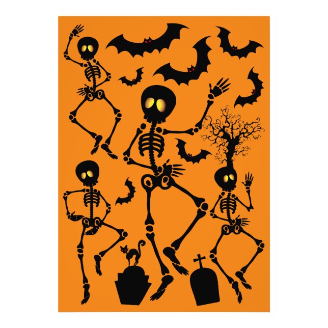 Impression Photo Skeletons d'Halloween Macabre Dance (Devant)