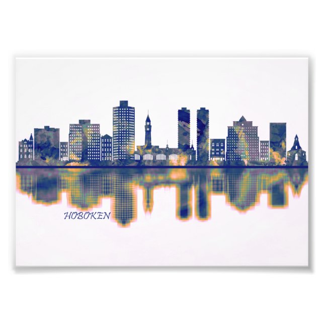 Impression Photo Skyline de Hoboken (Devant)