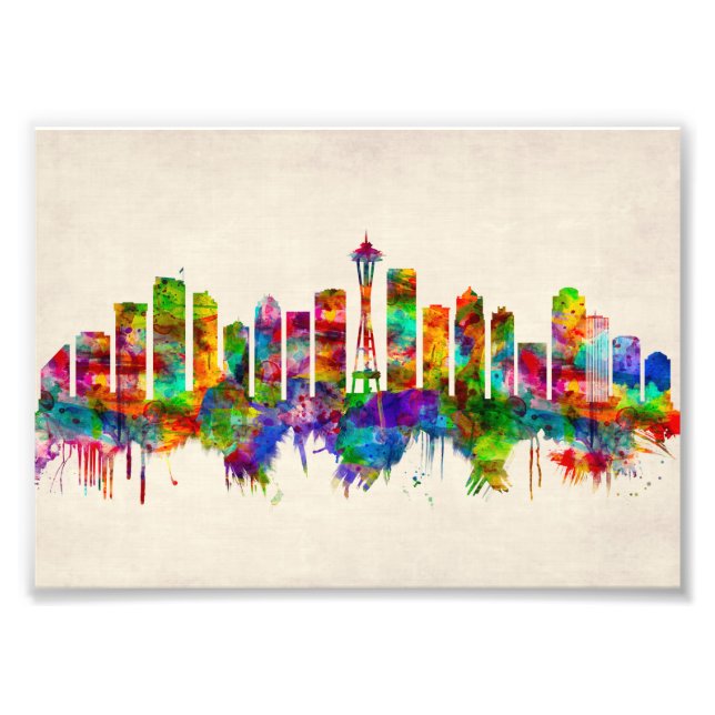 Impression Photo Skyline de Seattle (Devant)