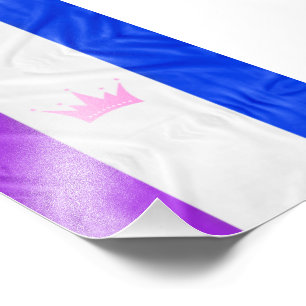 Impression Photo SlipperyJoe glisser le drapeau de la fierté violet