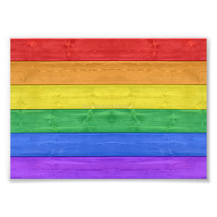 Impression Photo SlipperyJoe's classique arc-en-ciel tactile artisa