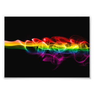 Impression Photo SlipperyJoe's fumée vif arc-en-ciel célébré