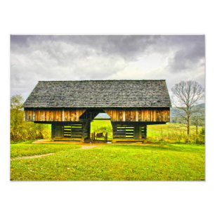 Impression Photo Smoies Cades Cove Cantilever Barn Tipton Place