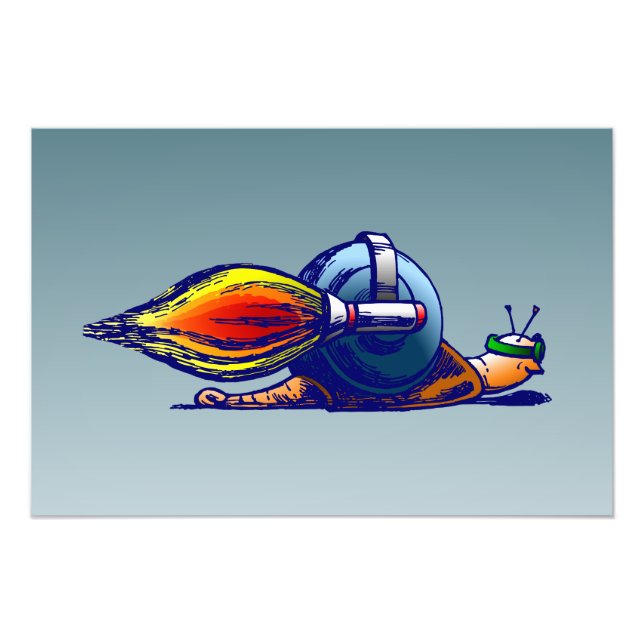 Impression Photo Snail de fusée (Devant)