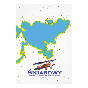 Impression Photo Śniardwy, Voïvodie de Varmie-Mazurie, carte de Pol