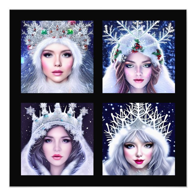 Impression Photo Snow Queens Winter Wonderland     (Devant)